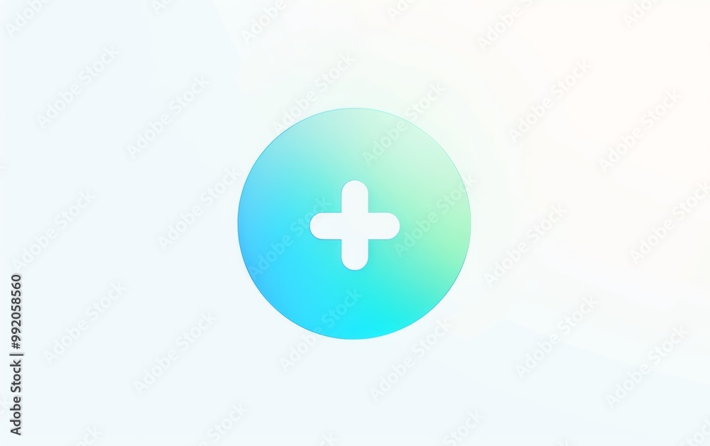 logo with blue and green color scheme, featuring a central medical cross symbol inside a circle on a solid white background, suitable for healthcare or business branding. logo with blue and green color scheme, featuring a central medical cross symbol inside a circle on a solid white background, suitable for healthcare or business branding.