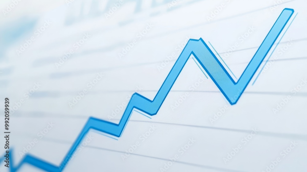 Steady Growth Line Graph: Upward Trend in GDP Over Time Steady Growth Line Graph: Upward Trend in GDP Over Time