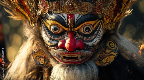 Balinese Mask: A Glimpse into Indonesian Folklore photo