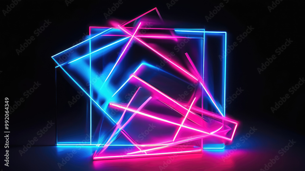 Abstract Light Frame Design: Illuminating Minimalism Abstract Light Frame Design: Illuminating Minimalism