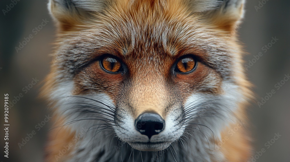 Red Fox Portrait: Close-up of a Wild Animal's Eyes Red Fox Portrait: Close-up of a Wild Animal's Eyes