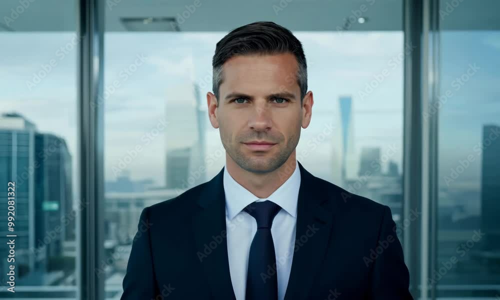 confident businessman standing in a modern office, symbolizing professionalism, leadership, success, for representing corporate environments, business leadership, professionalism confident businessman standing in a modern office, symbolizing professionalism, leadership, success, for representing corporate environments, business leadership, professionalism