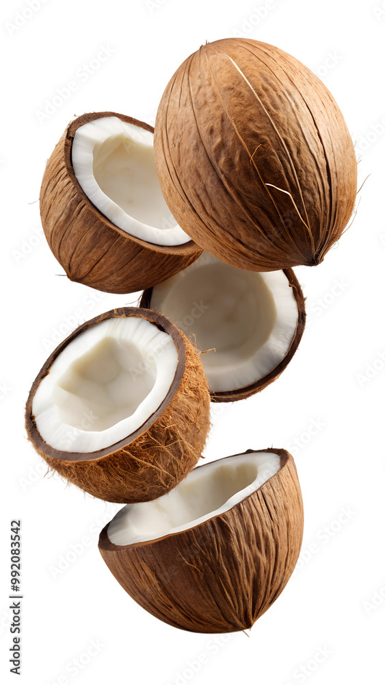 walnuts falling in the air isolated on transparent background png walnuts falling in the air isolated on transparent background png