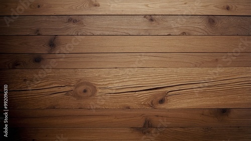 Smooth wooden planks with natural grain pattern photo