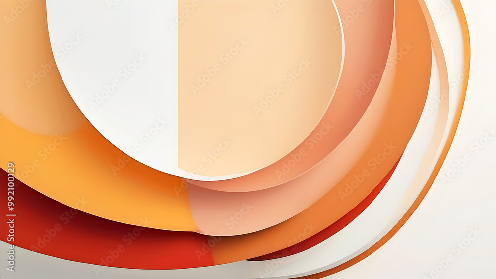 Modern abstract aesthetic background design, autumn colours, art wallpaper, template