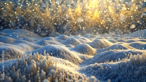 landscape with snow