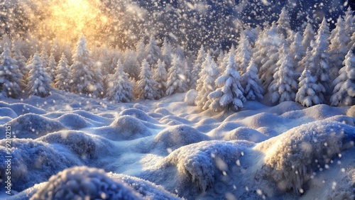 winter mountain landscape