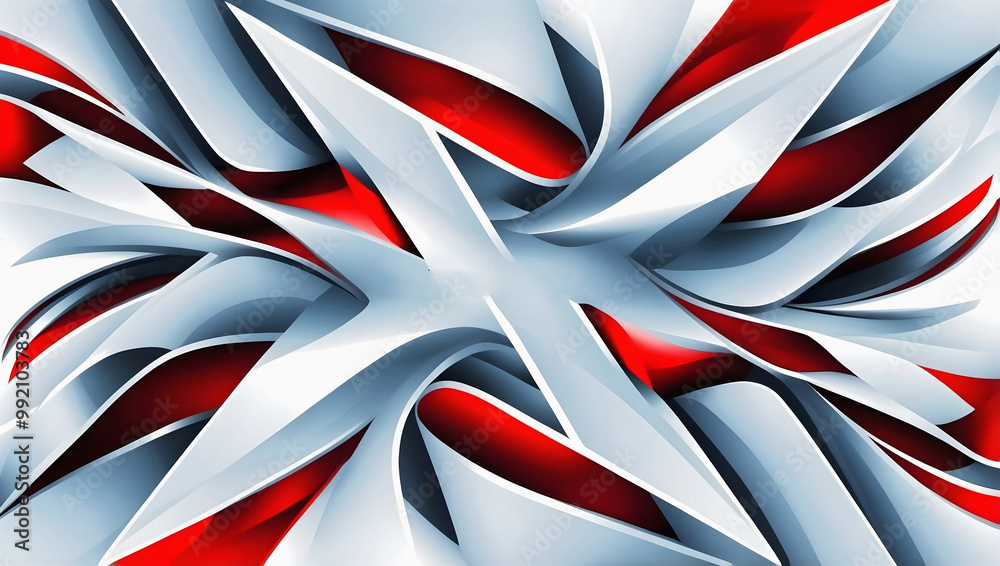 Modern abstract aesthetic background design, red white , art wallpaper, template, copy space area