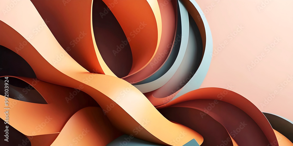 Modern abstract aesthetic background design, autumn colours, art wallpaper, template