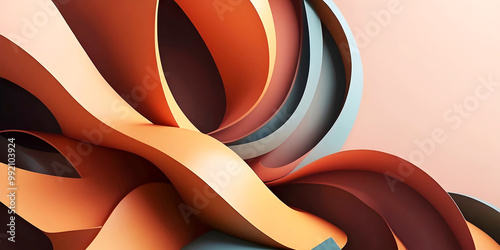 Obraz na płótnie Modern abstract aesthetic background design, autumn colours, art wallpaper, template w salonie