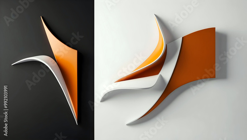Obraz na płótnie Modern abstract aesthetic background design, autumn colours, art wallpaper, template w salonie