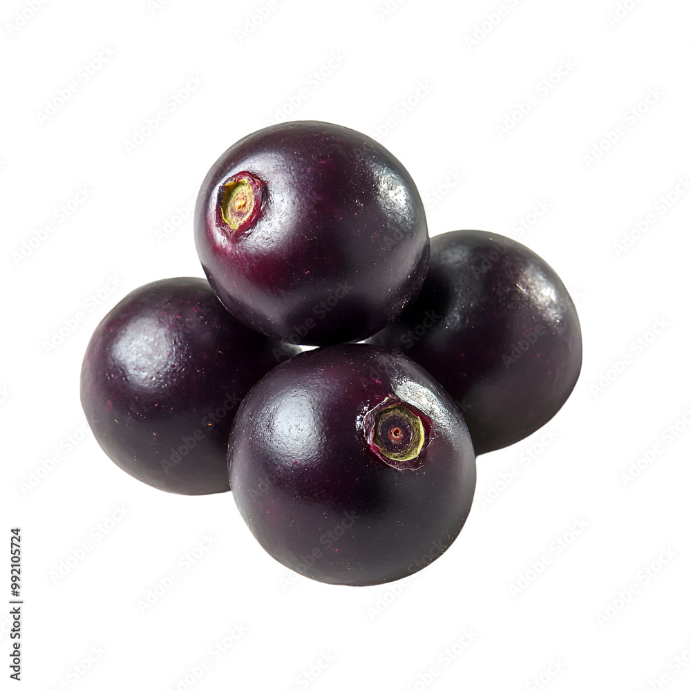 Tropical Fruits - Acai Berry. A small cluster of Acai Berries with a deep purple color, isolated on transparent backdrop. Tropical Fruits - Acai Berry. A small cluster of Acai Berries with a deep purple color, isolated on transparent backdrop.