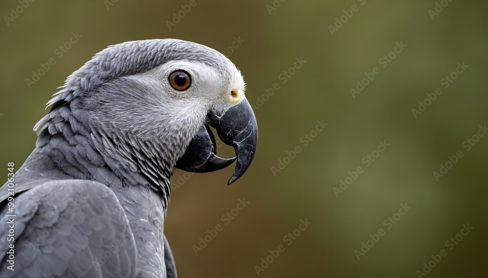 Fototapeta premium grey parrot portrait