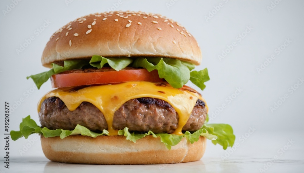 hamburger with fries hamburger with fries