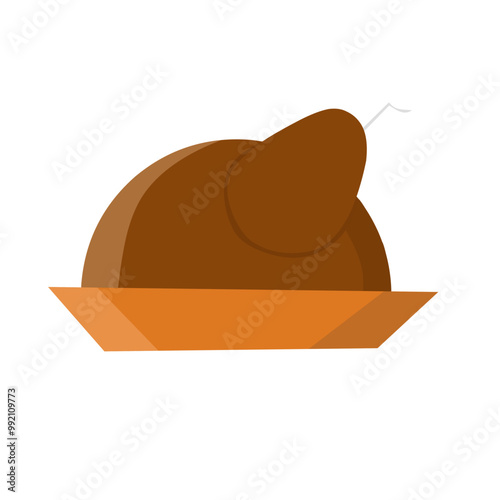 Christmas Turkey Decoration Icon