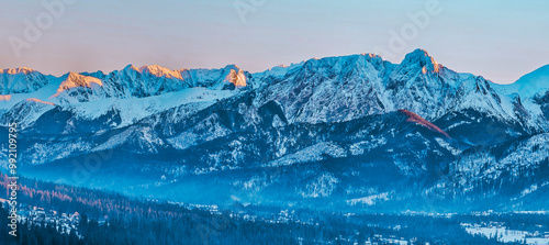 View of the Tatra Mountains and Giewont