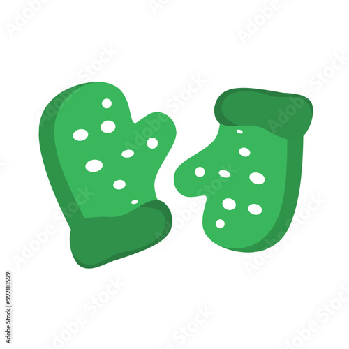 Christmas Mittens Decoration Icon