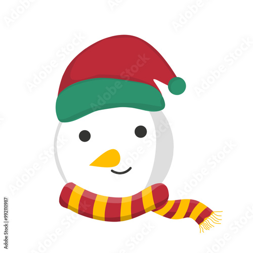 Christmas Snowman Decoration Icon