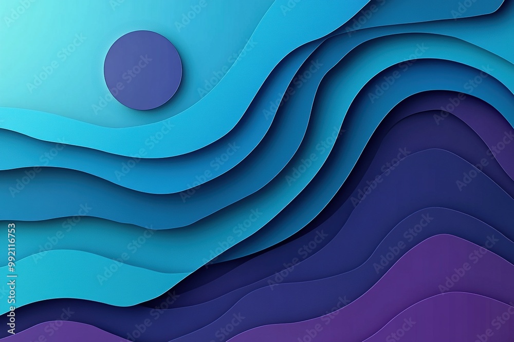 A high-resolution, minimalist abstract background featuring fluid waves of vibrant colors in shades of blue and purple. A high-resolution, minimalist abstract background featuring fluid waves of vibrant colors in shades of blue and purple.