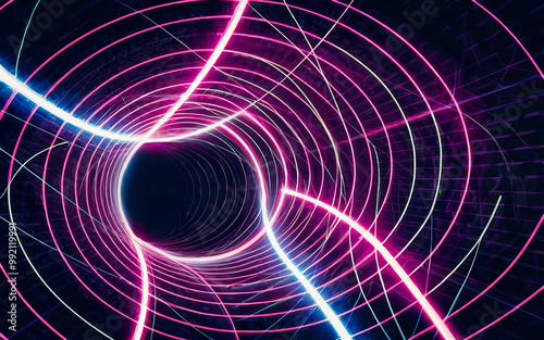 abstract background with glowing lines