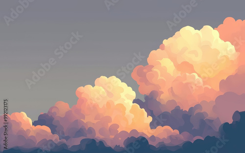 sunset in the mountains