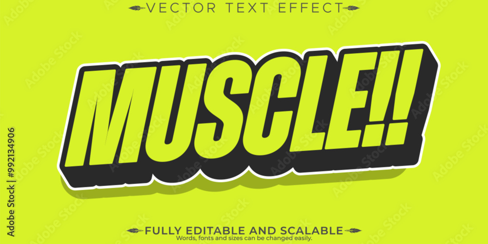Sport text effect, editable stylish and gym text style
