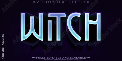 Witch editable text effect, editable magic and spell text style