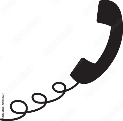 illustration of landline telephone icon