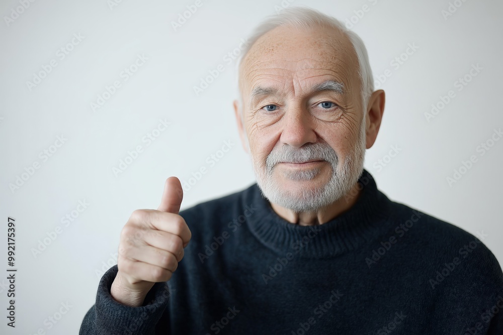 Positive Elderly Man Portrait