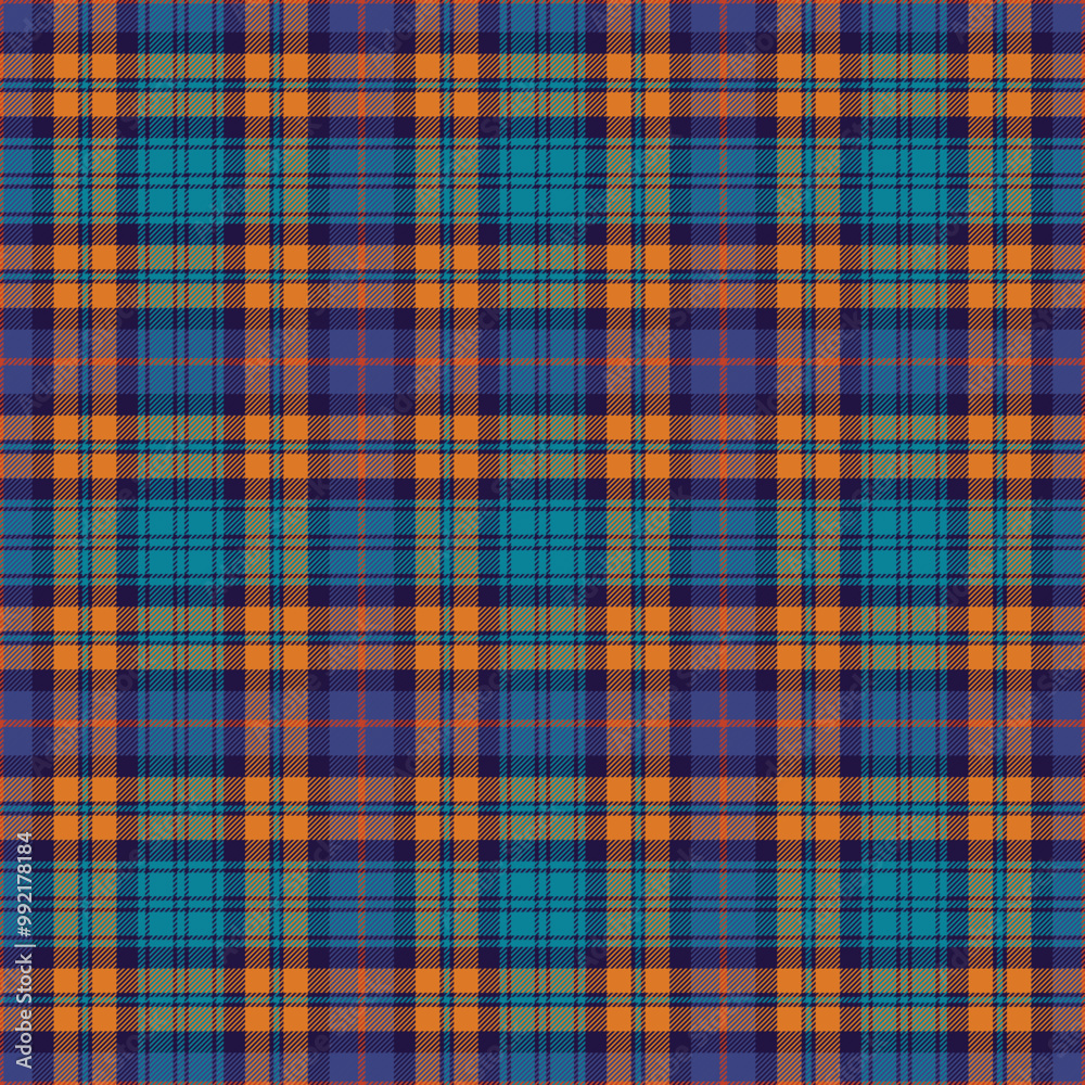 Modern Autumn Plaid Check Seamless Pattern - Cute plaid check repeating pattern design Modern Autumn Plaid Check Seamless Pattern - Cute plaid check repeating pattern design