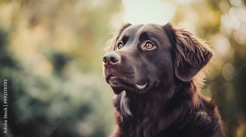 A Malador dog sitting gracefully on a , showcasing its glossy coat and friendly expression A Malador dog sitting gracefully on a , showcasing its glossy coat and friendly expression