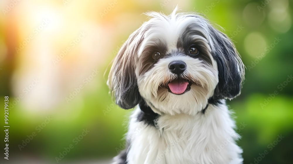 A Papitese dog sitting gracefully on a , showcasing its fluffy fur and bright eyes A Papitese dog sitting gracefully on a , showcasing its fluffy fur and bright eyes