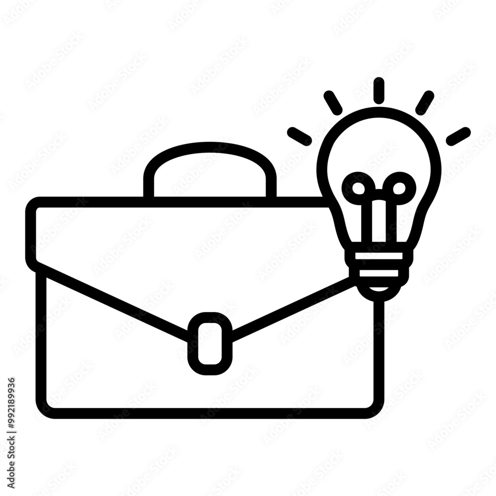 Business idea icon with line style Business idea icon with line style