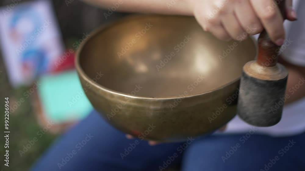 This serene brass singing bowl is an ideal choice for enhancing meditation, mindfulness, and sound therapy practices This serene brass singing bowl is an ideal choice for enhancing meditation, mindfulness, and sound therapy practices