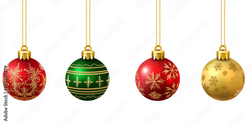 christmas balls isolated on white background christmas balls isolated on white background