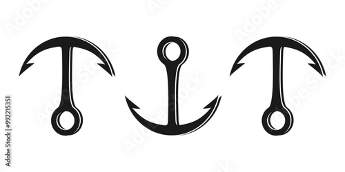 anchor icon vector design, editable anchor icon, symbol, illustration