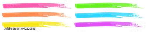 Highlighter style marker strips for presentations also without background in vector. see more on our profile