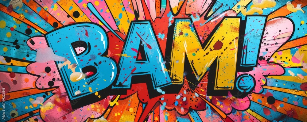 Fun pop art background with Fun pop art background with