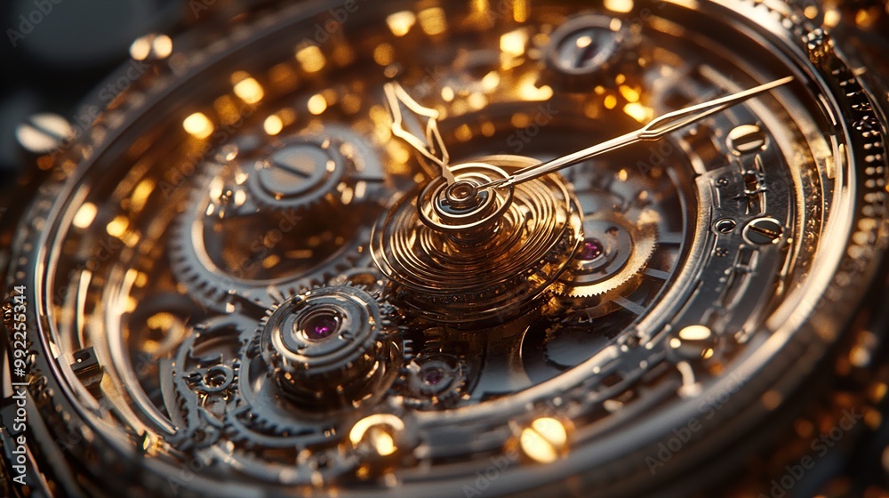 Intricate Clockwork: A Close-Up Look at a Mechanical Watch Intricate Clockwork: A Close-Up Look at a Mechanical Watch