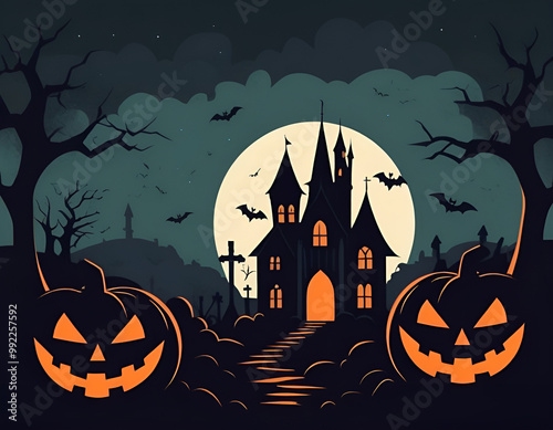 halloween background with pumpkin, halloween background with pumpkins, halloween pumpkin background photo