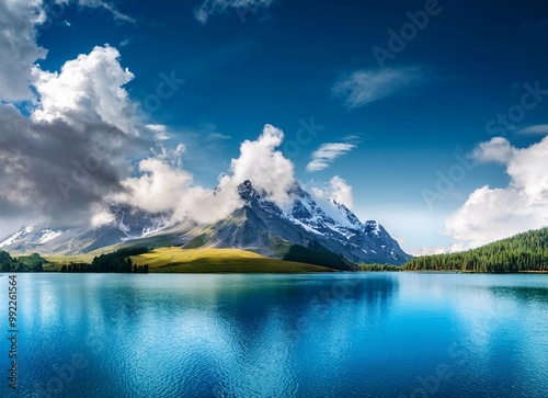 lake in the mountains