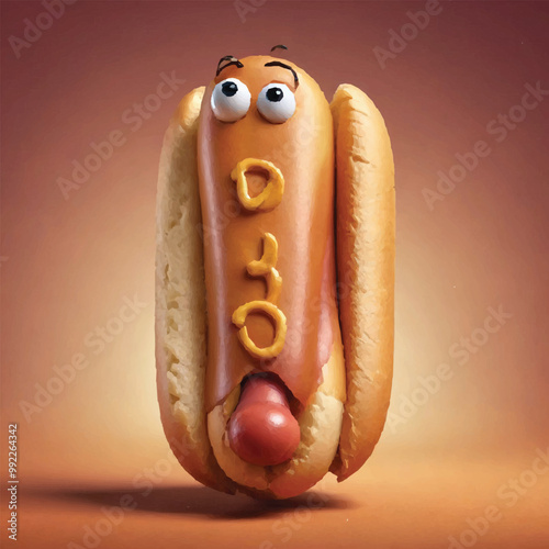 Hotdog character line art style sketch classic vintage design vector mascot of Hot dog with vegetable. smiling sausage and hotdog characters thumb up, fast food concept, cartoon vector illustration.