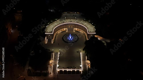 Nocna architektura Wroclawia BAstion Sakwowy