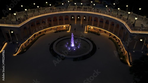 Nocna architektura Wroclawia BAstion Sakwowy