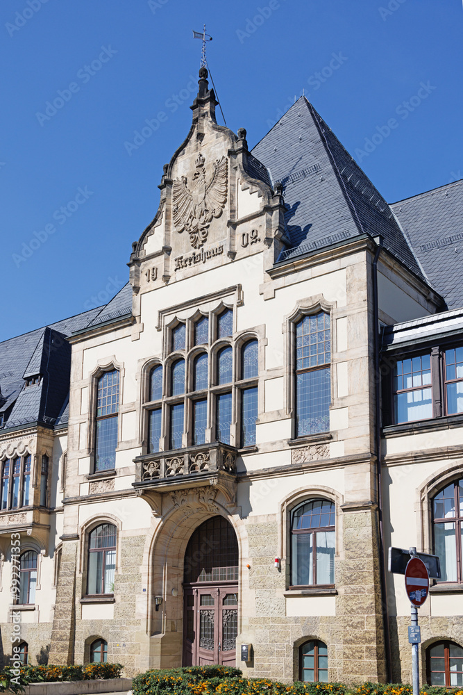 Fototapeta premium Entrance of district house in Quedlinburg
