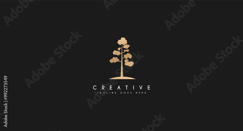 Nature tree of life logo design vector illustration.