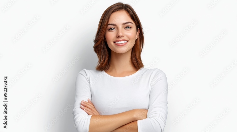 Resourceful Girl Smiling with Confidence Resourceful Girl Smiling with Confidence