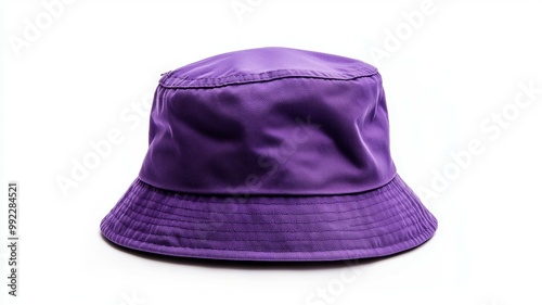 A purple hat with a white background