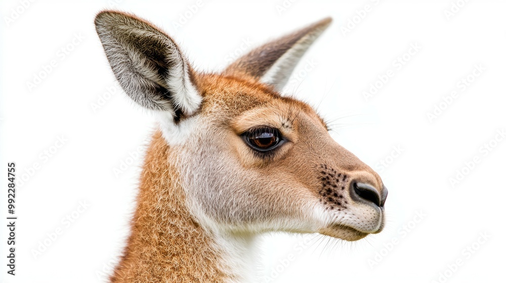 Fototapeta premium A close up of a kangaroo's face