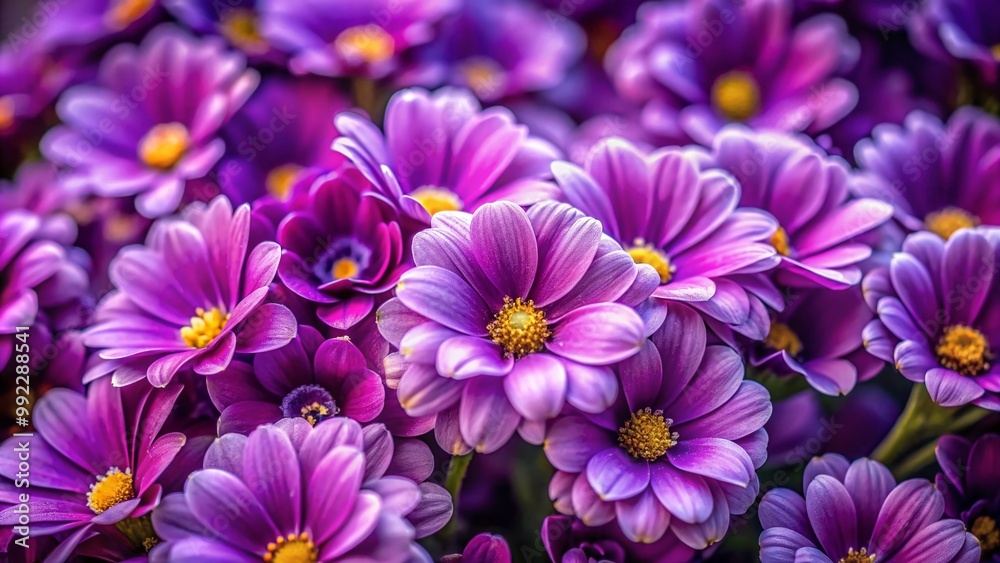 Beautiful close-up of cute purple flowers creating an enchanting and vibrant wallpaper background Beautiful close-up of cute purple flowers creating an enchanting and vibrant wallpaper background